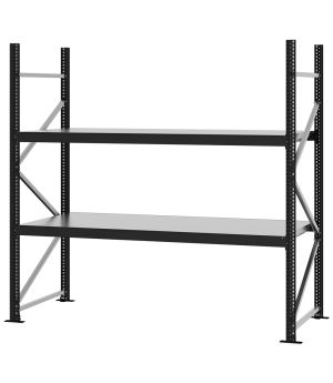 Weitspannregal Grundregal FORTIS, 2.000×2.000×800 mm, verzinkt