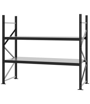Weitspannregal Grundregal FORTIS, 2.000×2.250×800 mm, verzinkt