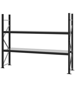 Weitspannregal Grundregal FORTIS, 2.000×2.500×800 mm, verzinkt