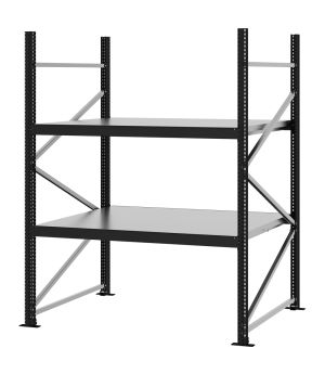 Weitspannregal Grundregal FORTIS, 2.000×1.500×1.000 mm, verzinkt