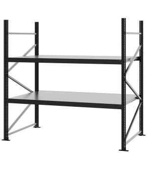 Weitspannregal Grundregal FORTIS, 2.000×2.000×1.000 mm, verzinkt
