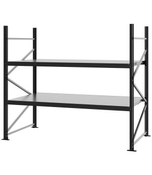 Weitspannregal Grundregal FORTIS, 2.000×2.250×1.000 mm, verzinkt
