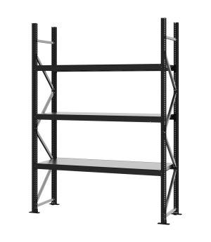 Weitspannregal Grundregal FORTIS, 2.500×1.750×500 mm, verzinkt