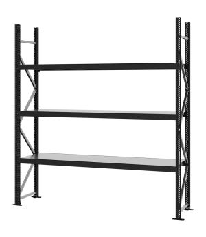 Weitspannregal Grundregal FORTIS, 2.500×2.250×500 mm, verzinkt