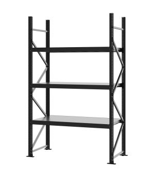 Weitspannregal Grundregal FORTIS, 2.500×1.500×600 mm, verzinkt