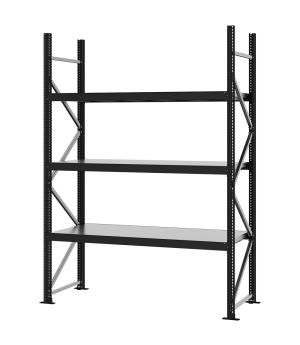 Weitspannregal Grundregal FORTIS, 2.500×1.750×600 mm, verzinkt