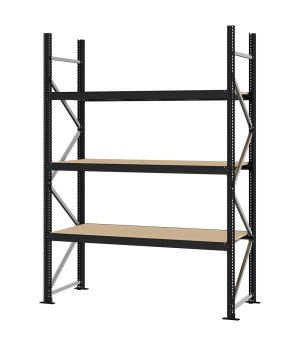 Weitspannregal Grundregal FORTIS, 2.500×1.750×600 mm, Spanplatte