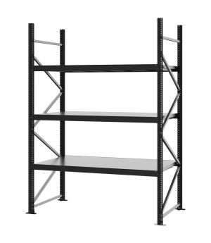 Weitspannregal Grundregal FORTIS, 2.500×1.750×800 mm, verzinkt