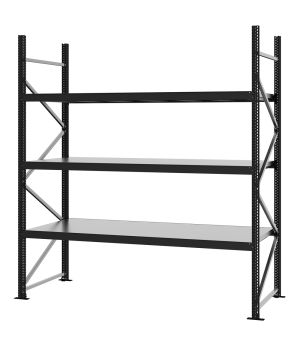 Weitspannregal Grundregal FORTIS, 2.500×2.250×800 mm, verzinkt