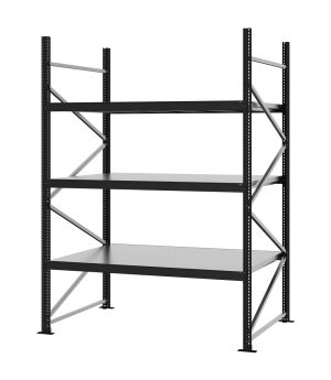 Weitspannregal Grundregal FORTIS, 2.500×1.750×1.000 mm, verzinkt
