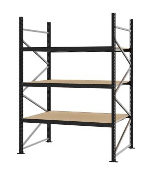 Weitspannregal Grundregal FORTIS, 2.500×1.750×1.000 mm, Spanplatte