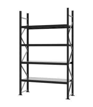 Weitspannregal Grundregal FORTIS, 3.000×1.750×500 mm, verzinkt