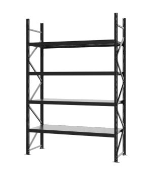 Weitspannregal Grundregal FORTIS, 3.000×2.000×600 mm, verzinkt