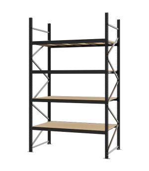 Weitspannregal Grundregal FORTIS, 3.000×1.750×800 mm, Spanplatte