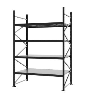 Weitspannregal Grundregal FORTIS, 3.000×2.000×1.000 mm, verzinkt