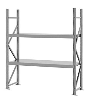 Weitspannregal Grundregal FORTIS, 2.000×1.750×500 mm, verzinkt