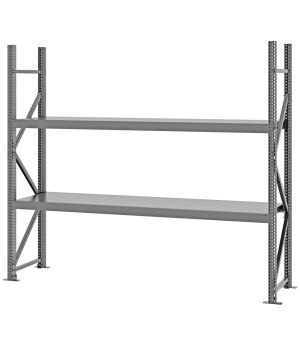 Weitspannregal Grundregal FORTIS, 2.000×2.250×500 mm, verzinkt