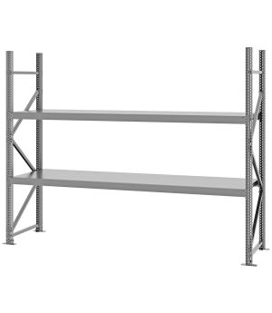 Weitspannregal Grundregal FORTIS, 2.000×2.500×600 mm, verzinkt