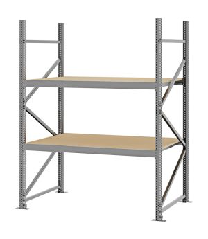 Weitspannregal Grundregal FORTIS, 2.000×1.500×800 mm, Spanplatte