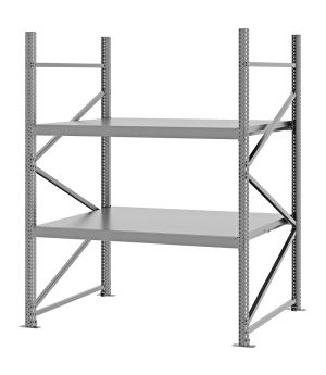 Weitspannregal Grundregal FORTIS, 2.000×1.500×1.000 mm, verzinkt