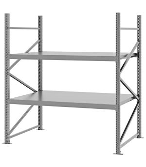 Weitspannregal Grundregal FORTIS, 2.000×1.750×1.000 mm, verzinkt