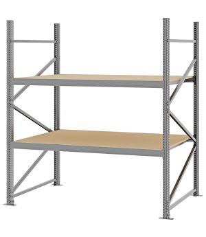 Weitspannregal Grundregal FORTIS, 2.000×1.750×1.000 mm, Spanplatte