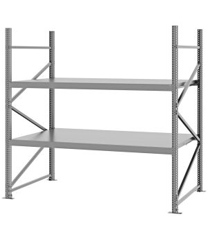 Weitspannregal Grundregal FORTIS, 2.000×2.000×1.000 mm, verzinkt