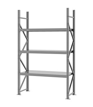 Weitspannregal Grundregal FORTIS, 2.500×1.500×500 mm, verzinkt