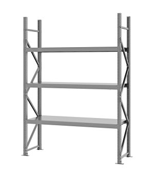 Weitspannregal Grundregal FORTIS, 2.500×1.750×500 mm, verzinkt