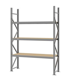 Weitspannregal Grundregal FORTIS, 2.500×1.750×500 mm, Spanplatte