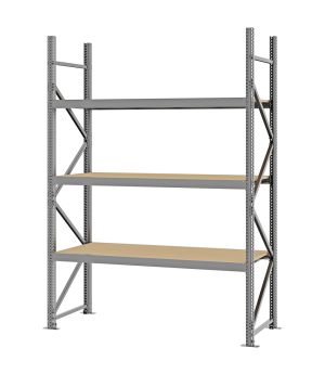 Weitspannregal Grundregal FORTIS, 2.500×1.750×600 mm, Spanplatte