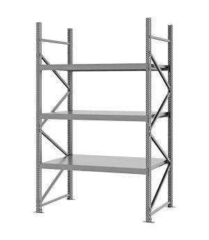 Weitspannregal Grundregal FORTIS, 2.500×1.500×800 mm, verzinkt
