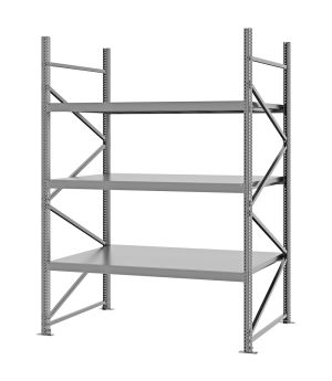 Weitspannregal Grundregal FORTIS, 2.500×1.750×1.000 mm, verzinkt