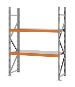 Weitspannregal Grundregal FORTIS, 2.000×1.500×500 mm, verzinkt