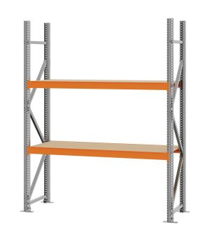 Weitspannregal Grundregal FORTIS, 2.000×1.500×500 mm, Spanplatte