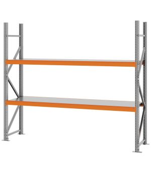 Weitspannregal Grundregal FORTIS, 2.000×2.250×500 mm, verzinkt