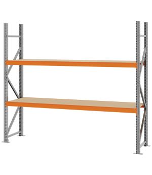 Weitspannregal Grundregal FORTIS, 2.000×2.250×500 mm, Spanplatte