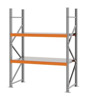 Weitspannregal Grundregal FORTIS, 2.000×1.500×600 mm, verzinkt