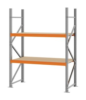 Weitspannregal Grundregal FORTIS, 2.000×1.500×600 mm, Spanplatte