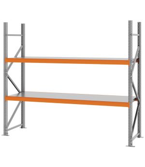 Weitspannregal Grundregal FORTIS, 2.000×2.250×600 mm, verzinkt