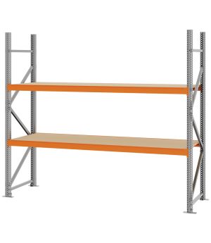 Weitspannregal Grundregal FORTIS, 2.000×2.250×600 mm, Spanplatte