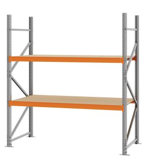 Weitspannregal Grundregal FORTIS, 2.000×1.750×800 mm, Spanplatte