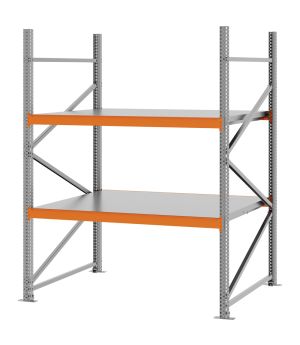 Weitspannregal Grundregal FORTIS, 2.000×1.500×1.000 mm, verzinkt