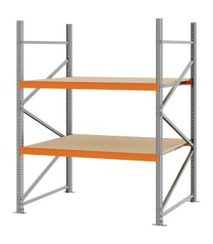 Weitspannregal Grundregal FORTIS, 2.000×1.500×1.000 mm, Spanplatte