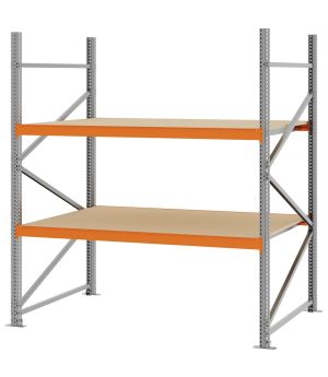 Weitspannregal Grundregal FORTIS, 2.000×1.750×1.000 mm, Spanplatte