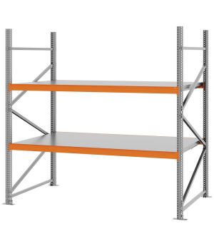 Weitspannregal Grundregal FORTIS, 2.000×2.000×1.000 mm, verzinkt