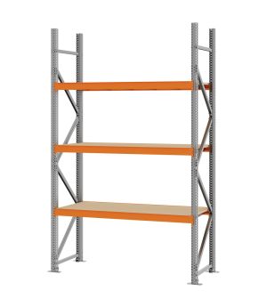 Weitspannregal Grundregal FORTIS, 2.500×1.500×500 mm, Spanplatte