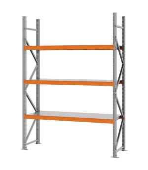 Weitspannregal Grundregal FORTIS, 2.500×1.750×500 mm, verzinkt