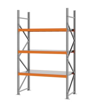 Weitspannregal Grundregal FORTIS, 2.500×1.500×600 mm, verzinkt