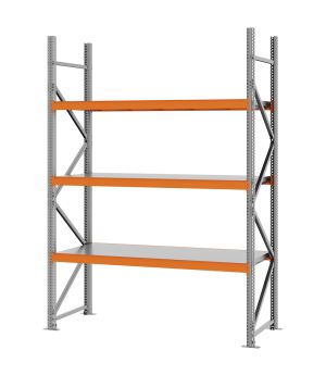 Weitspannregal Grundregal FORTIS, 2.500×1.750×600 mm, verzinkt